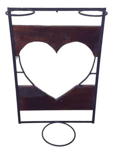 Porta Masetas Forma De Corazón 60 X 40 Masetero Artístico 0