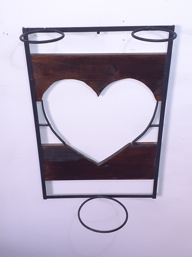 Porta Masetas Forma De Corazón 60 X 40 Masetero Artístico 1