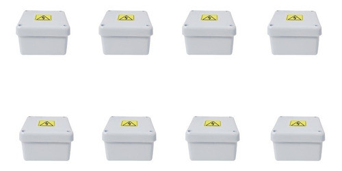 Pack X8 Caja Estanco Taad 90x90x55mm Bajo Techo 0
