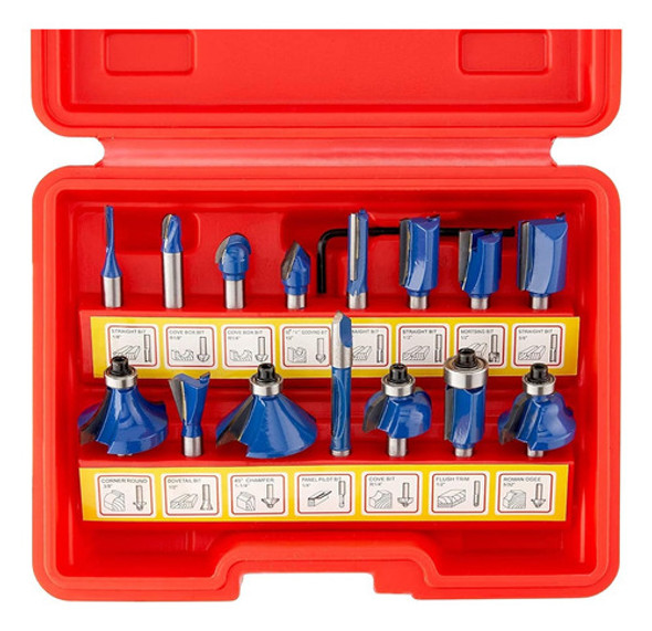 Fresas De Carburo De Tungsteno Hiltex 10100 Set De 15 Piezas 0