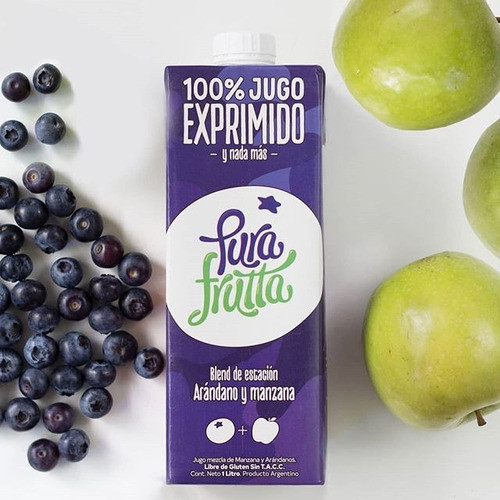 Pura Frutta Arandano-manzana Tetra X1 Lt. 1