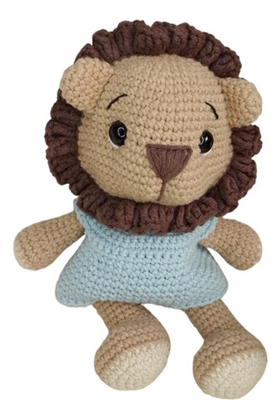 León Tejido Crochet / Muñeco Tejido / Bebe / Muñeco De Apego 0