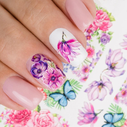 100 Sticker Al Agua  Deco Uñas   Nail Art  Ydnis Maquillaje 1