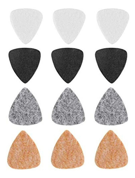 Jiayouy 12 Piezas De 3 Mm De Espesor Fieltro Púas Para Bajo 0 Jiayouy 12 Piezas De 3 Mm De Espesor Fieltro Púas Para Bajo 0