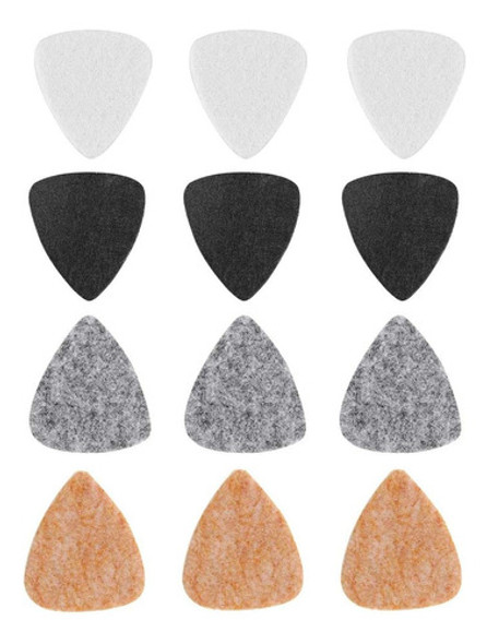 Jiayouy 12 Piezas De 3 Mm De Espesor Fieltro Púas Para Bajo 0 Jiayouy 12 Piezas De 3 Mm De Espesor Fieltro Púas Para Bajo 0