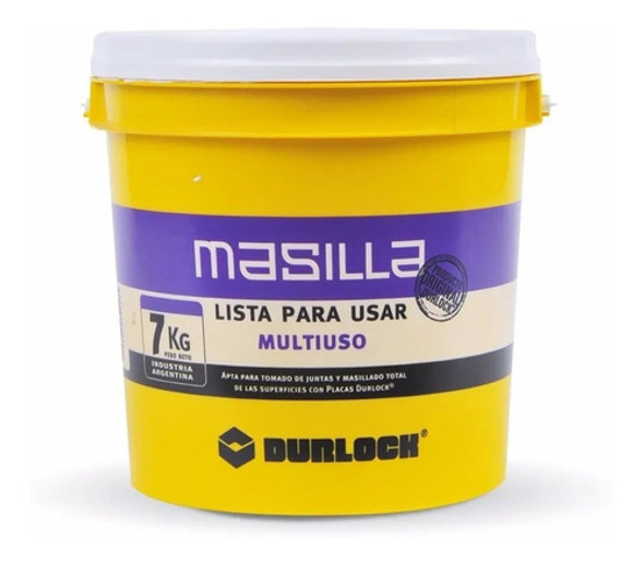 Masilla Placas De Yeso Durlock 7 Kg Lista Para Usar 0