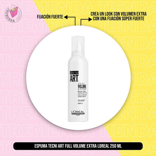 Espuma Tecni Art Full Volume Extra Loreal 250 Ml 1
