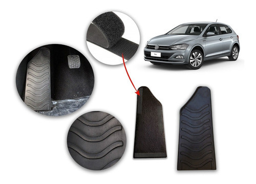 Apoya Pie Descansa Pie Goma Vw Polo Con Velcro Kenny 0