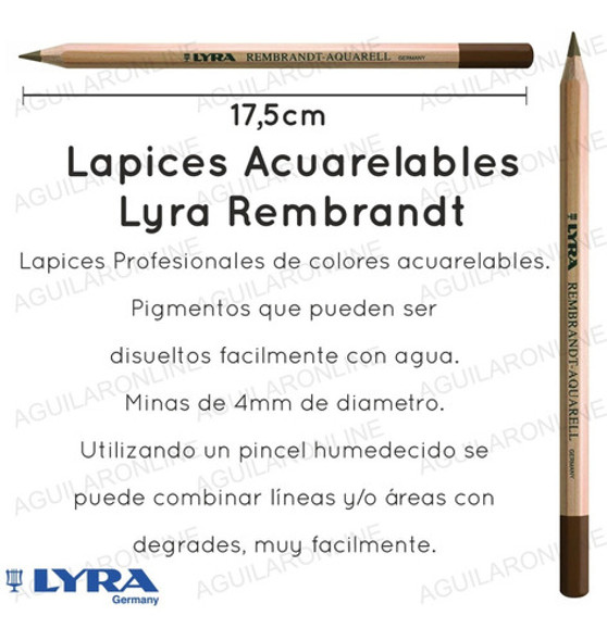24 Lapices Aquarell Lyra Acuarelable Rembrandt Colores 1 24 Lapices Aquarell Lyra Acuarelable Rembrandt Colores 1