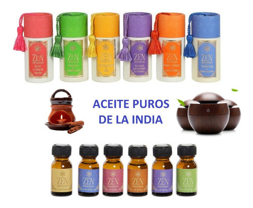 Aceite Aromático Puros De La India  Humificador Ultrasónico 1