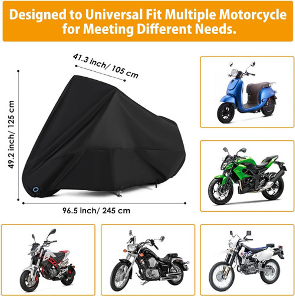Funda Universal Motocicleta Impermeable Xxl Filtro Uv 1