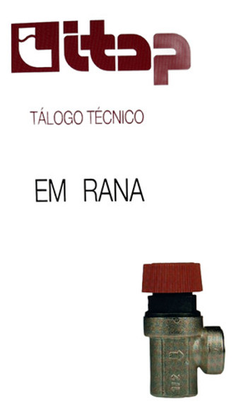 Valvula De Seguridad Italiana Itap 3 Bar X 5 Unidades 1