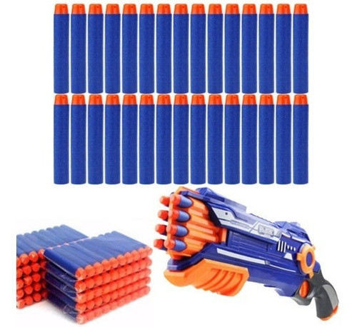 100 Piezas Niños Relleno Juguete Pistola Bala Dardos Blaster 0