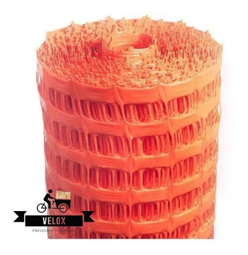 Tejido Red Señalización Solyon Naranja 1m Ancho Rollo X50m 1