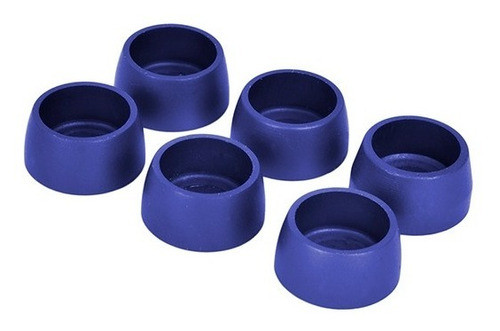 Bujes Arandelas Volante 6 Mm Anodizados Azul X 6 Un. Collino 0