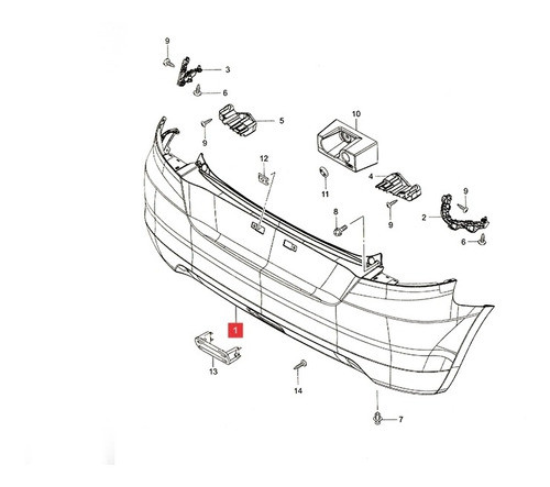 Parachoq Trasero Negro Liso Suzuki Swift 2014-15 Ga (india) 0