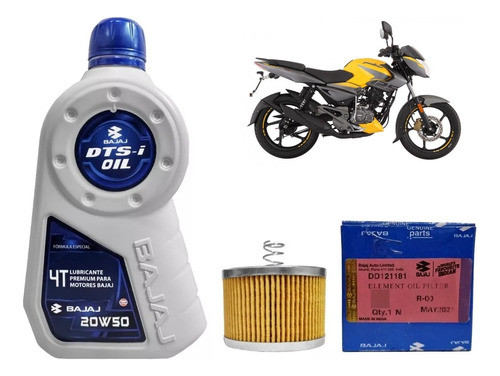 Kit Filtro Aceite + Gulf Mineral Bajaj Rouser 135 / Ns 125 1