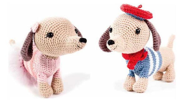 Patron Amigurumi Perros Salchicha Manu Y Brigitte En Español 1