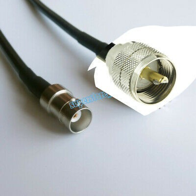 Cable Rg58 X 3 Metros Con Bnc Hembra Y Pl259 Macho 0