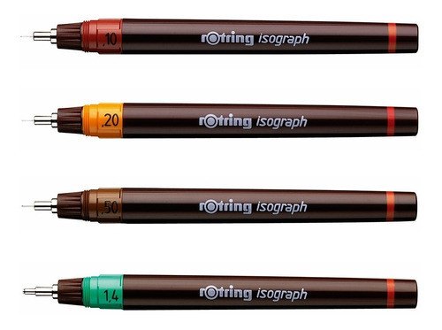 Tinta China Rotring  Color Verde Para Isograph Botella 23 Ml 1