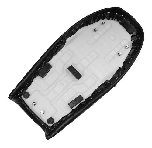 Asiento Moto Cafe Racer, Custom, Brat Rayado Negro Doble 1