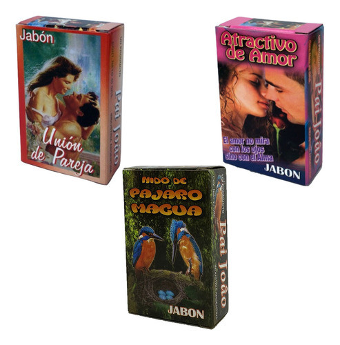 Pack X 3 Jabon Union Pareja Pajaro Macua Amor Pai Joao 0
