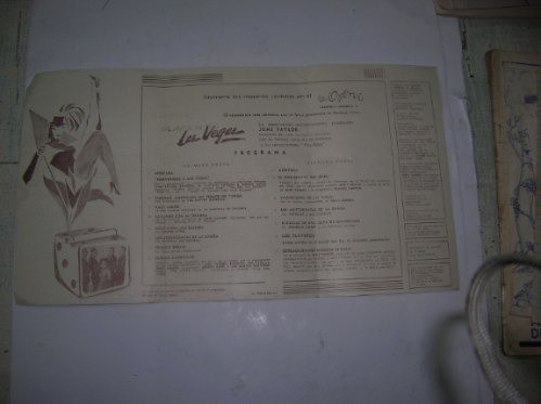 Teatro Opera Las Vegas 1957 J. Taylor Pelicula Programa Cine 1