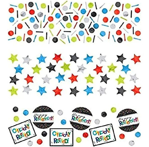 Amscan 361552 Officially Retired Party Confetti, 1.2 Oz., 1 0