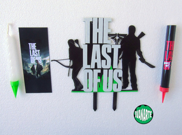 Adorno Para Torta The Last Of Us + Vela + Bengala + Sticker 1