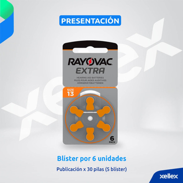 30 X Pilas Audifono Rayovac 13 Pr48 Extra Advance San Martin 1