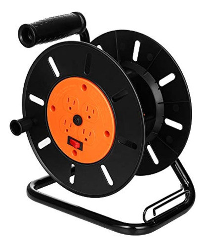 Carrete De Cable De Extensión Suraielec Con 4 Salidas, Disyu 0