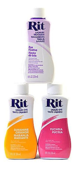 Rit Dyes Navy Blue Liquid 8 Oz. Botella [paquete De 4 ] 1