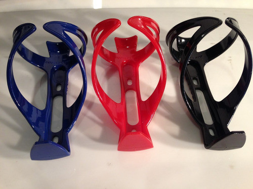 Porta Caramañola P/ Bicicleta Grande Roja/ Azul O Negra 1