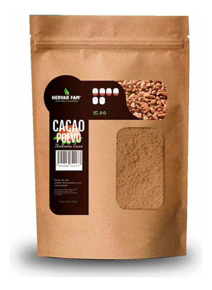 Cacao Orgánico 100 % En Polvo Promoción 500 Gr 260..!!! 0
