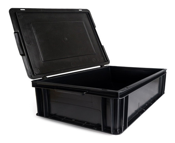 Contenedor Plástico Con Tapa Con Bisagra 6412a 60x40x12cm 0