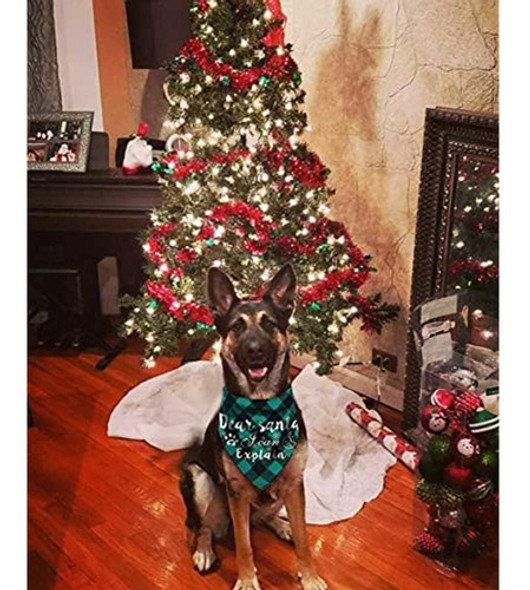 Jpb Bandana De Cuadros De Perro De Navidad Paquete De 2 1 Jpb Bandana De Cuadros De Perro De Navidad Paquete De 2 1