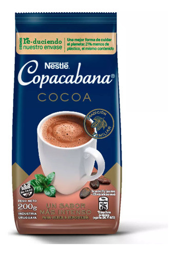 Cocoa En Polvo Copacabana 200 Grs. 0