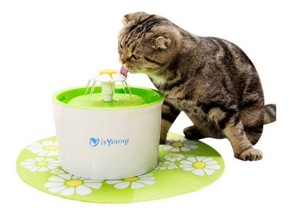 1.6 L Automático Bebedero Mascota Filtro Recipiente Perro Ga 0