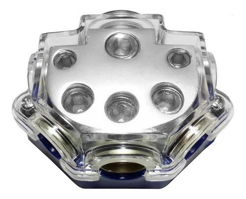 Bloque Distribuidor Plateado 0 A 8 Ga / 1x1 + 2x4 + 2x8 Ga 0
