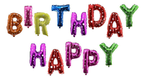 Feliz Cumpleaños  Globos De La Hoja De La Carta De Cumpleañ 0