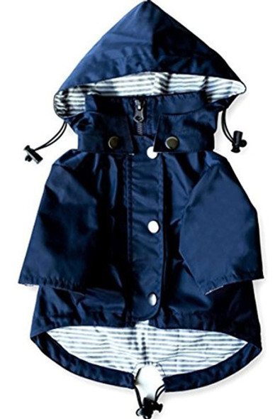 Azul Marino Con Cierre Impermeable Para Perros Reflectante C 0