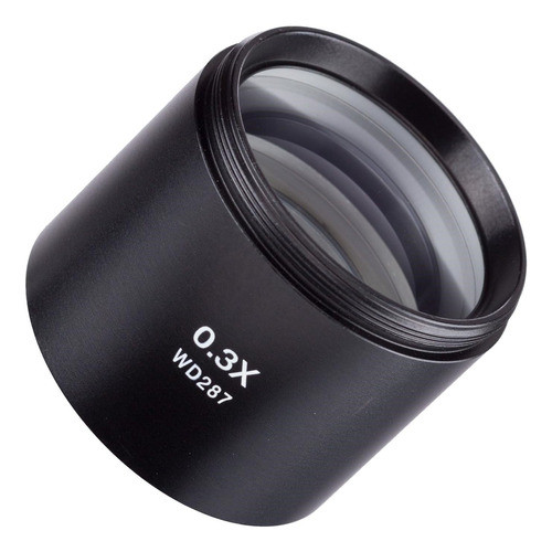 Lente Barlow Super Ancha 0,3x Para Microscopios 48mm 0