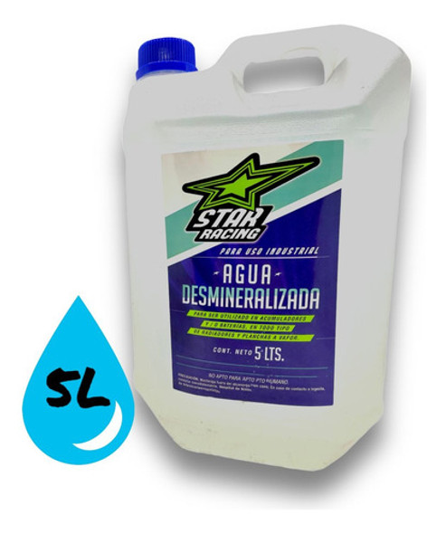 Agua Destilada Desmineralizada Bidon X 5 Litros Refrigerante 1