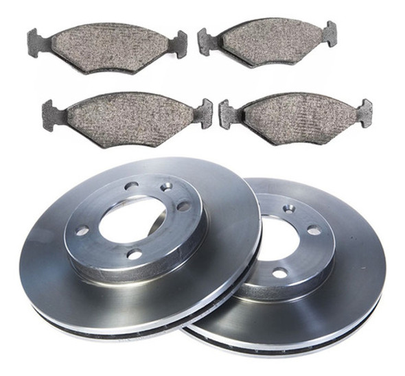 Discos Ventilado Y Pastillas P/ Volkswagen Gol Country 0