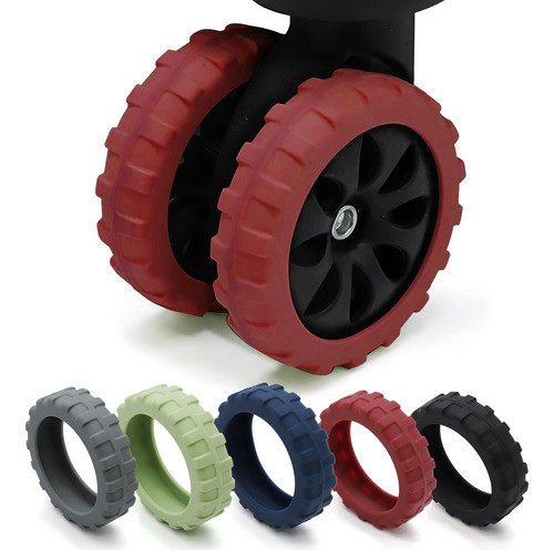 Fundas Para Ruedas De Equipaje 16u Silicona Tracc Wine Red 0