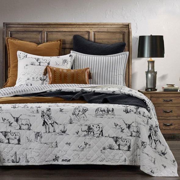 Paseo Road Por Hiend Accents | Ranch Life 2 Piece Quilt Set 1