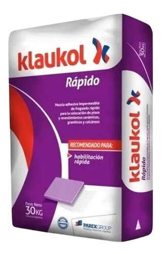 Pegamento Klaukol Rápido Rapida Habilitacion Fraguado Rapido 1