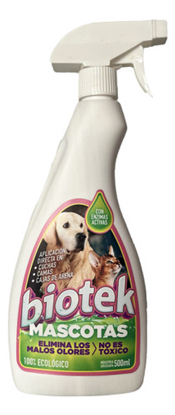 Eliminador De Olores Y Manchas Mascotas Enzimatico 500ml 0