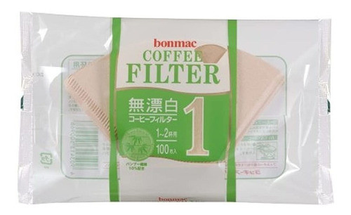 [1 - 2] Bonmac Tazas Sin Blanquear Bambu Filtro Filtro Cf-1 0