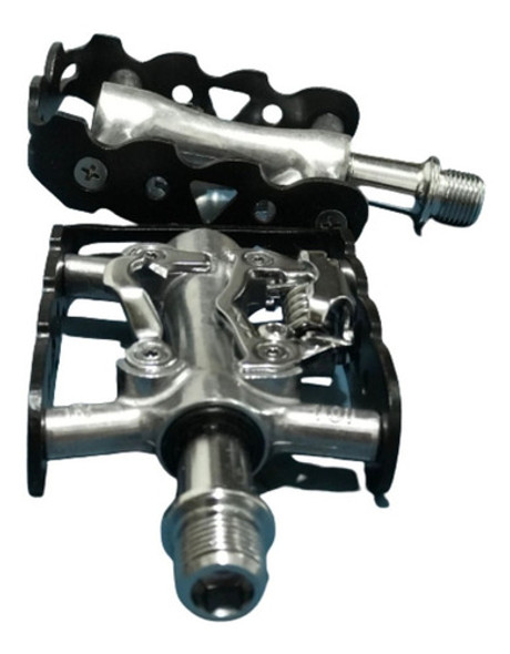 Pedales Automaticos Con Plataforma Mtb + Calas - Oscar Bikes 1